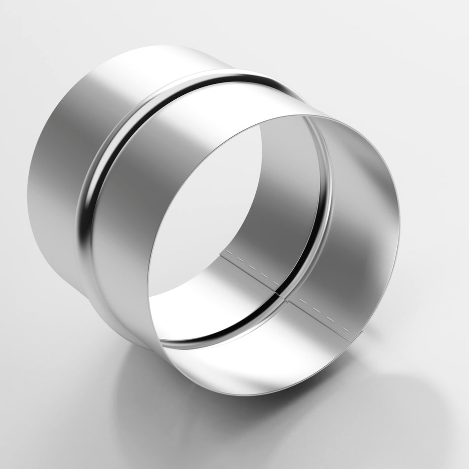 Galvanised sheet-steel hose connector — additional view