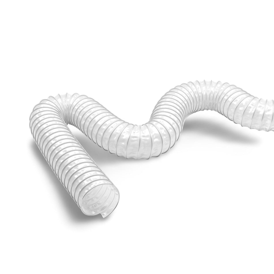 Master-Clip PE eco-friendly PE-coated fabric hose — halogen-free PVC alternative, to 85°C