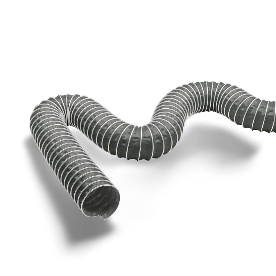 Master-Clip SPARK spark-resistant PVC-coated glass-fabric welding-fume hose — flame-retardant