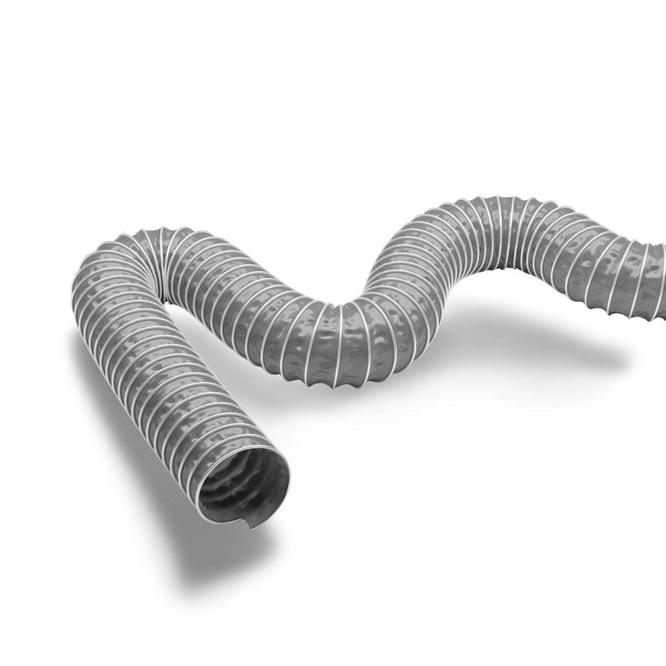 Master-Clip VINYL PVC film spiral hose — silicone-free, to 70°C, grey