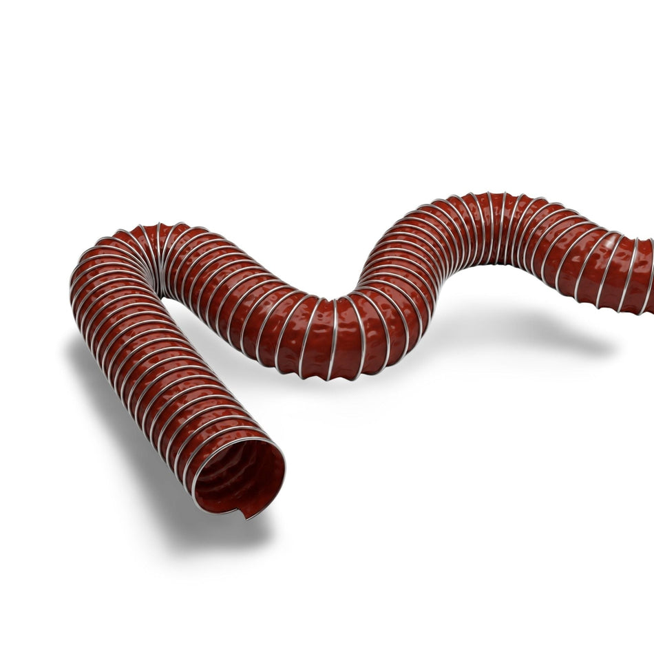 Master-Clip VINYL Red PVC film clip hose — light and medium-duty ducting, to 70°C